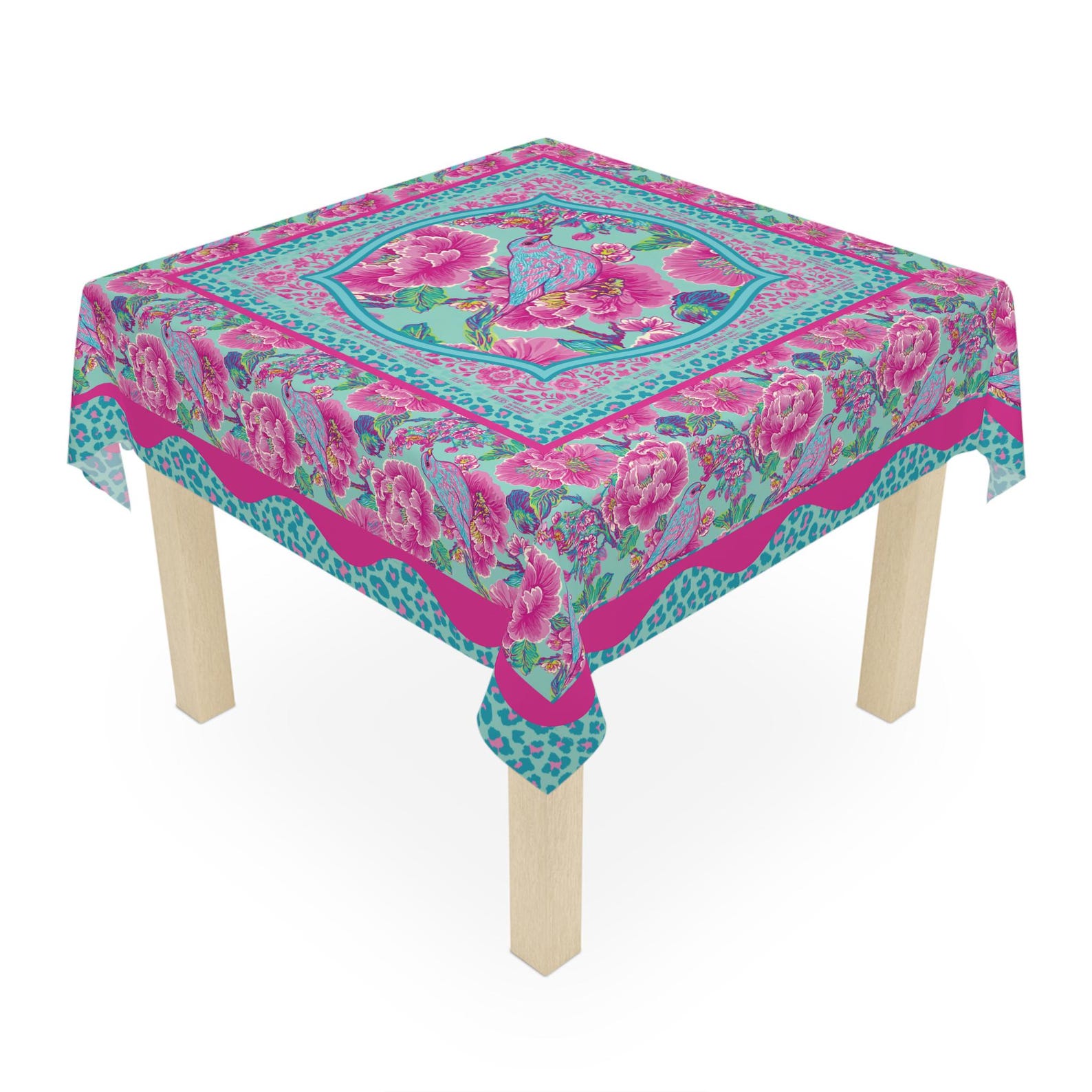 Home Textiles Direct - 핑크 마작 게임 나이트 지침 사각형