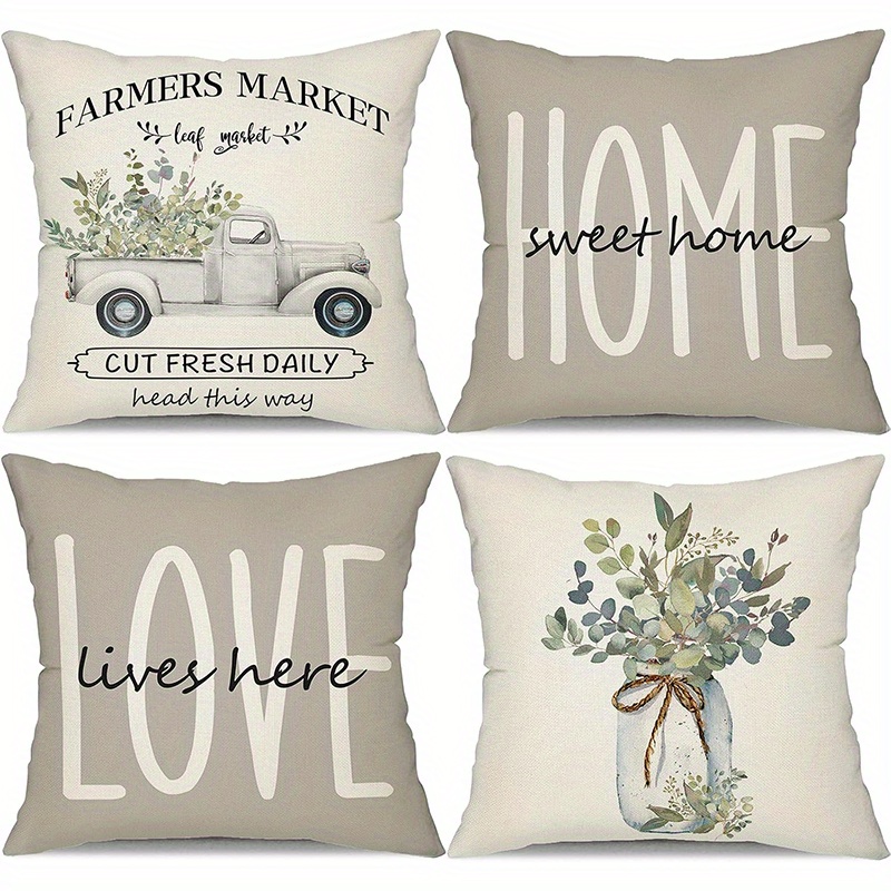 Home Textiles Market - 짧은 플러시 소재 베개 커버홈 데코