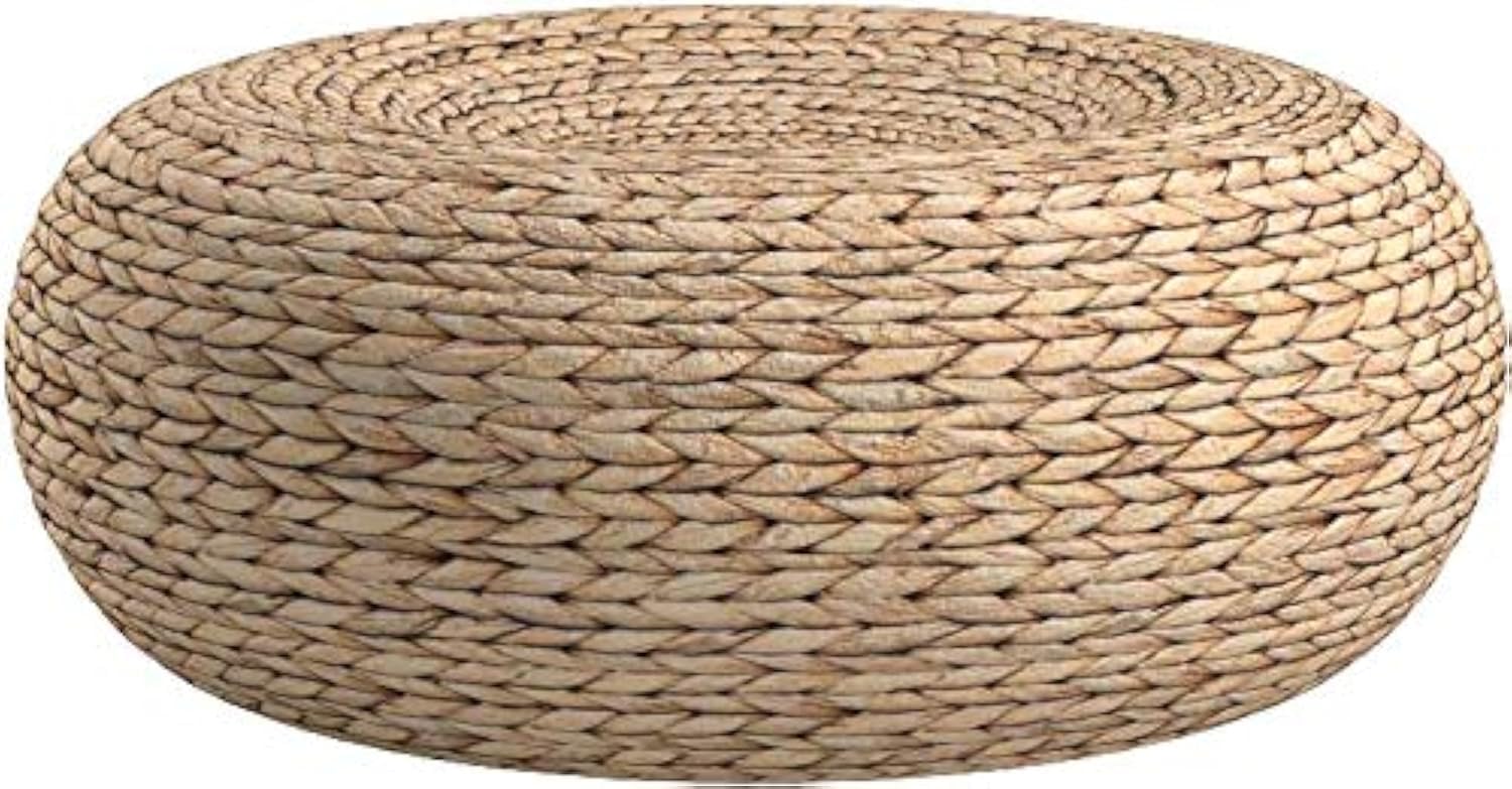 Floor Cushion Pouf - 수제 밀짚 플랫 바닥 푸프 쿠션,