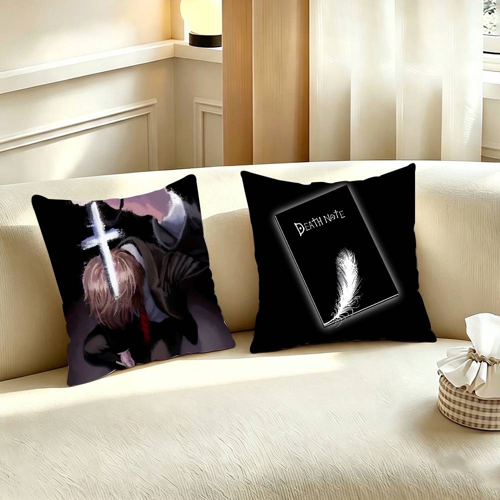 Home Textiles Notes - D-DEATH NOTE 베개 커버는 방의 소파