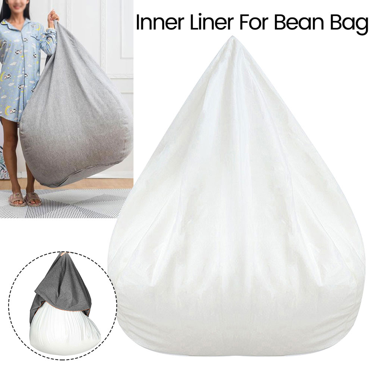 Floor Cushion Pouf - 소파 커버 이동식 게으른 소파 내부