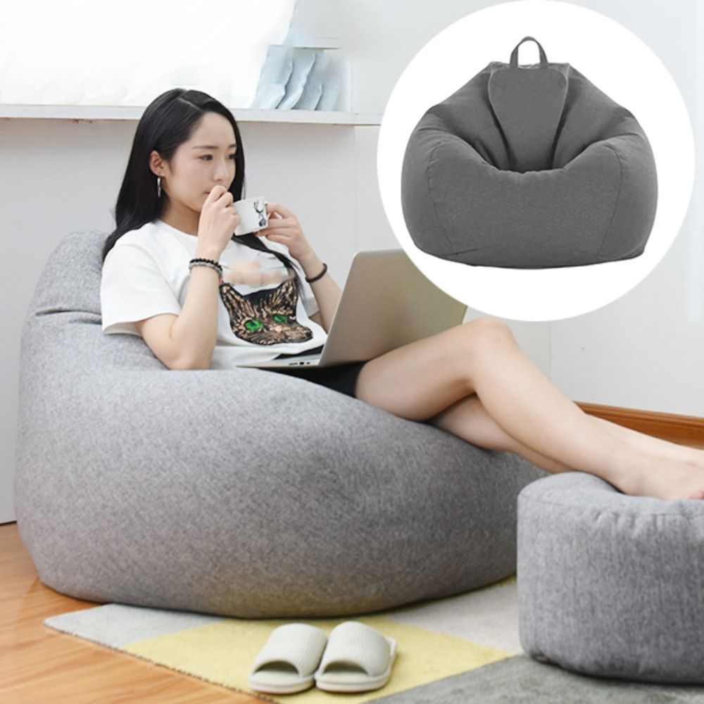 편안한 빈백 의자 소파 커버 탈부착 가능 통기성 레이지 - Floor Cushion Pouf 리뷰 및 가격