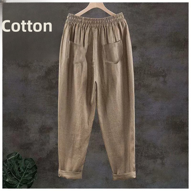 순면 통기성 신축성 좋은 새로운 스타일 9부 바지 얇은 - Home Textiles Store 리뷰 및 가격