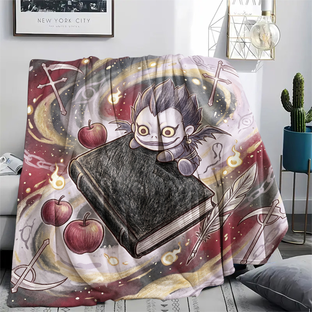 데스노트 아늑한 플란넬 담요 따뜻한 프린트 디자인으로  - Home Textiles Notes 리뷰 및 가격