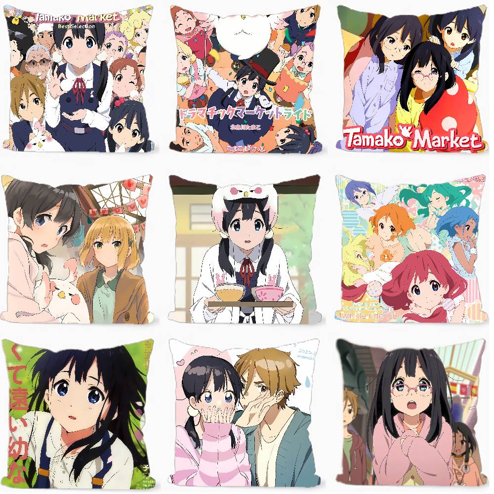 애니메이션 T-Tamako Market 45*45cm  - Home Textiles Market 리뷰 및 가격