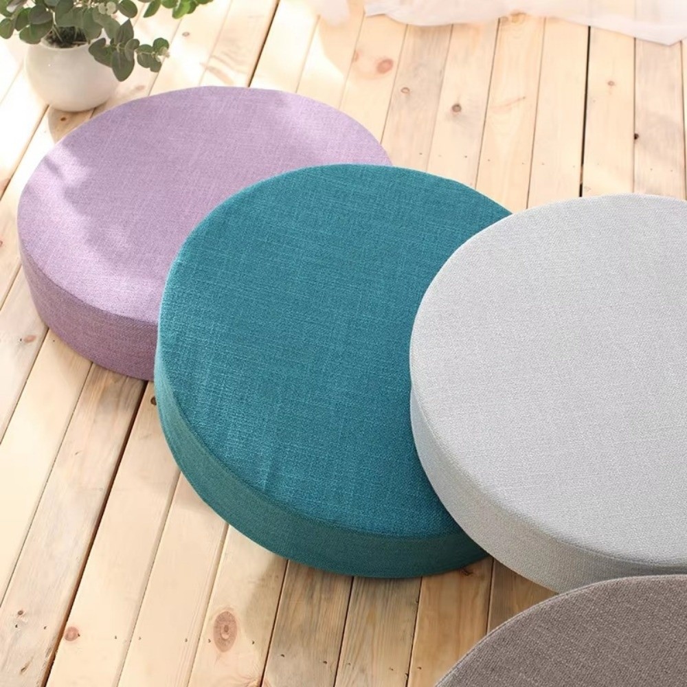 새로운 40x6cm 타타미 명상 쿠션 원형 린넨 요가  - Floor Cushion Pouf 리뷰 및 가격