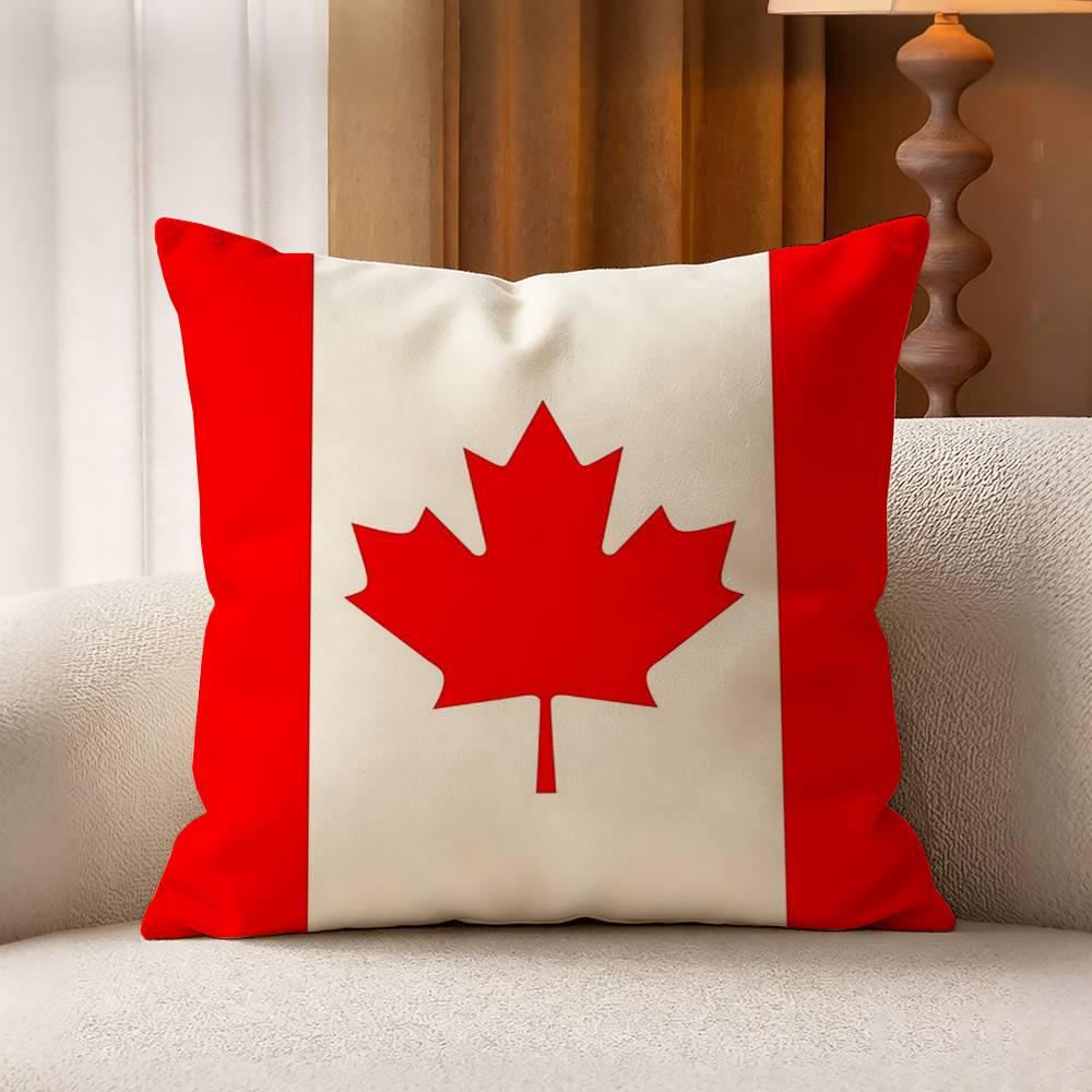 C-캐나다 국기 면 린넨 사각 베개 커버 홈 데코 선물 - Home Textiles Canada 리뷰 및 가격