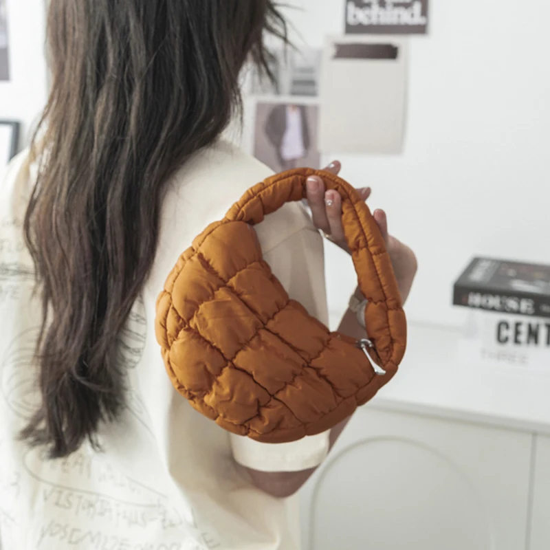 캔디백 패션 미니 퍼프 토트백 퀼팅 원형 폰 파우치 우 - Home Textiles Store 리뷰 및 가격