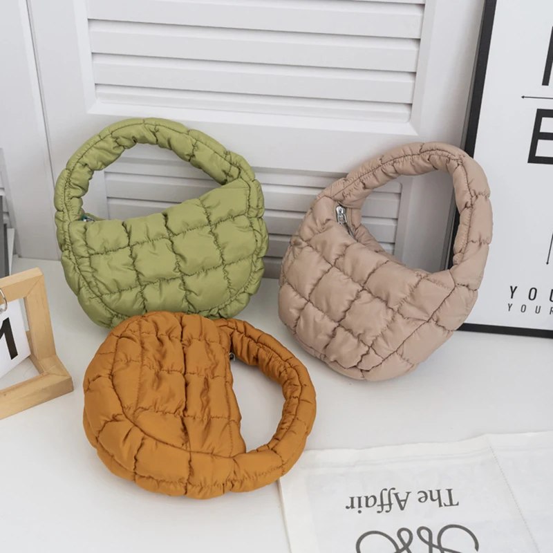 캔디백 패션 미니 퍼프 토트백 퀼팅 원형 폰 파우치 우 - Home Textiles Store 리뷰 및 가격