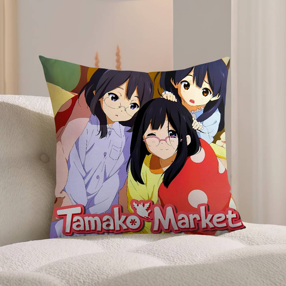 애니메이션 T-Tamako 시장 소파 장식용 베개 커버 - Home Textiles Market 리뷰 및 가격
