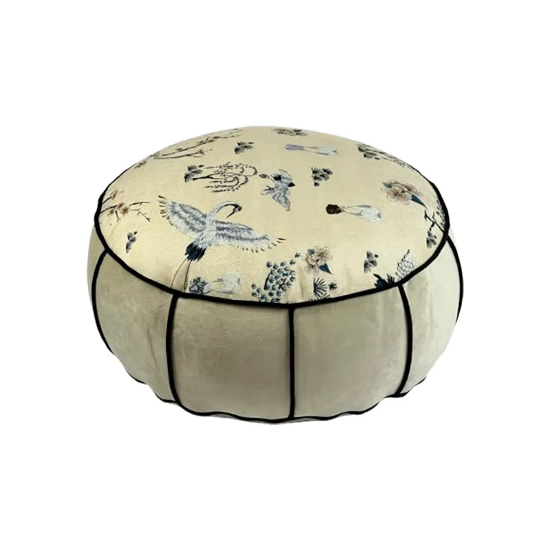 중국식 원형 바닥 푸프, 거실, 침실, 발코니, 베이  - Floor Cushion Pouf 리뷰 및 가격